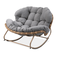 Fotel bujany RODOS Natural/Light Grey - Focus Garden