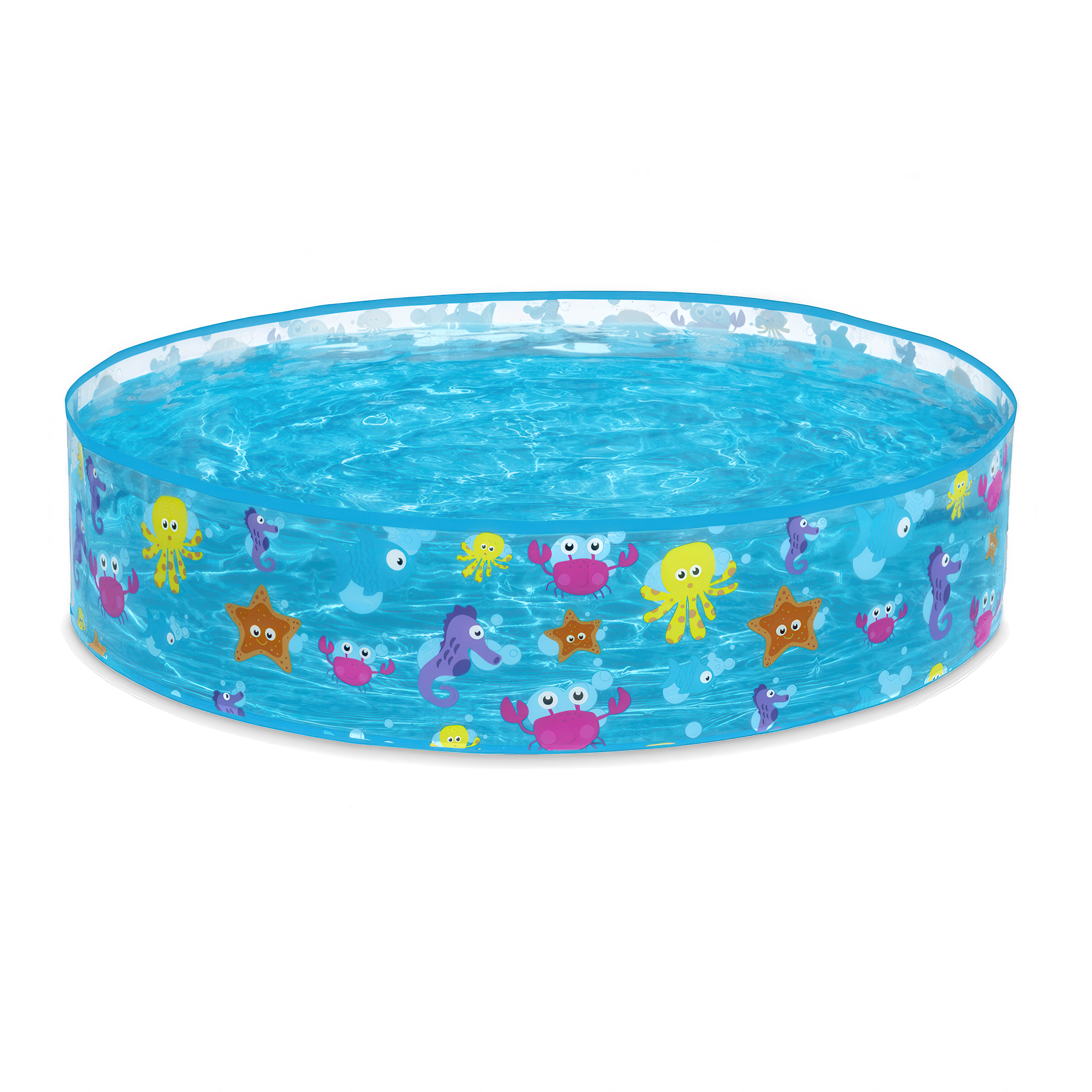 Okrągły basen ze wzorem w ryby dla dzieci
