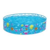 Okrągły basen ze wzorem w ryby dla dzieci