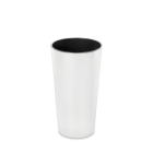 Okrągła doniczka LILIA 25cm biała - LAMELA