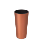 Okrągła doniczka LILIA 30cm miedziana - LAMELA