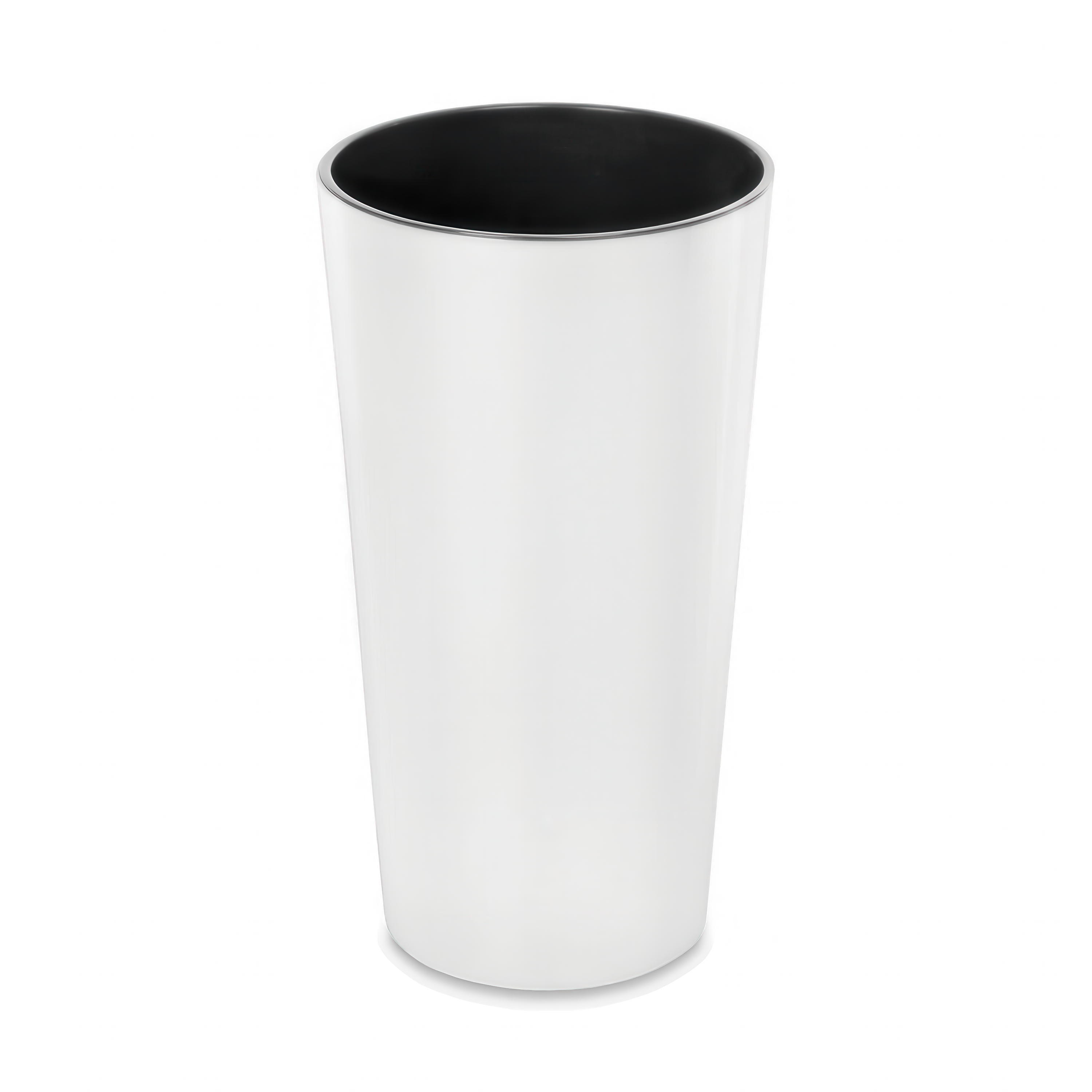 Okrągła doniczka LILIA 30cm biała - LAMELA