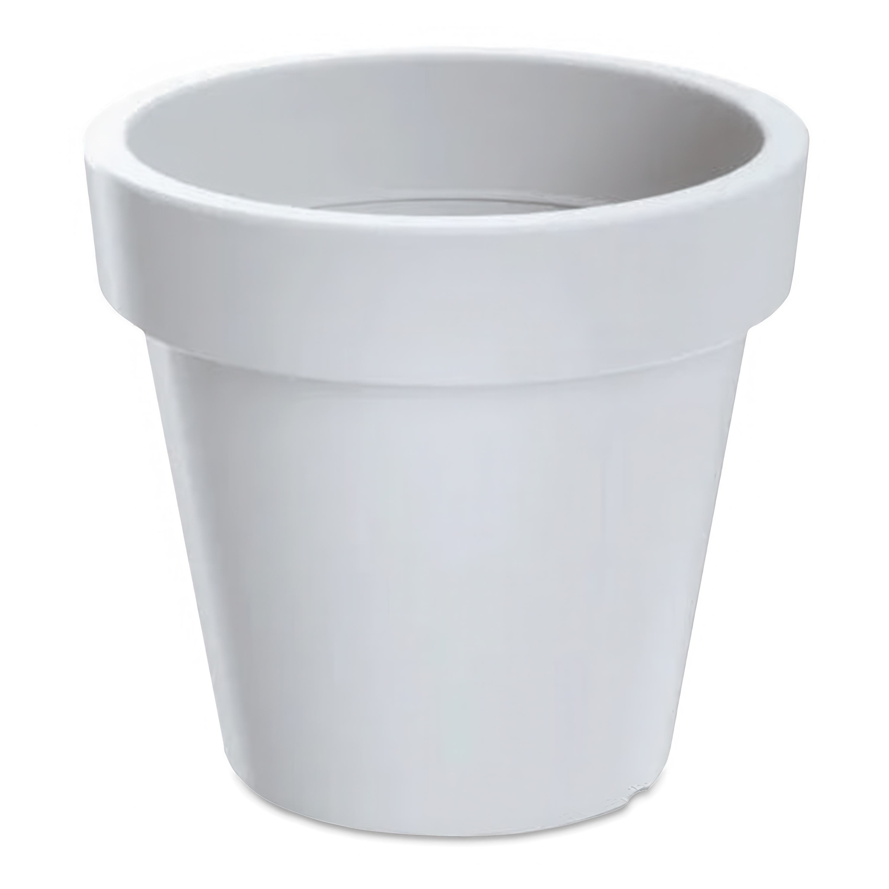 biała doniczka okrągła