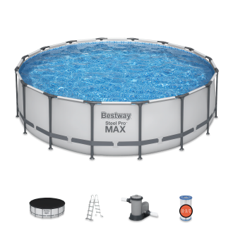 Okrągły basen na stelażu Steel Pro Max 4,88x1,22m - BESTWAY