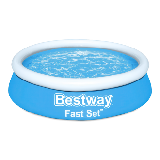 okrągły basen z dmuchanym kołnierzem