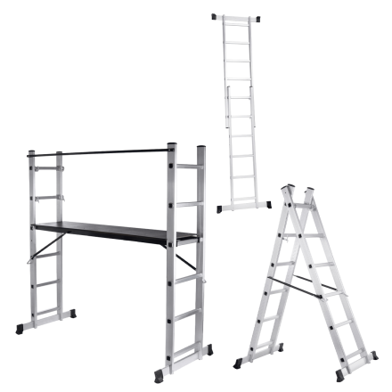 Różne konfiguracje rusztowania aluminiowego 2x6 – HARDMAISTER