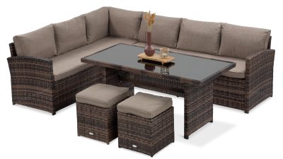 Salo narożnik w kolorze brązowym