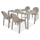 Komplet ogrodowy Nardi PALMA/CUBE 140 4+1 Tortora