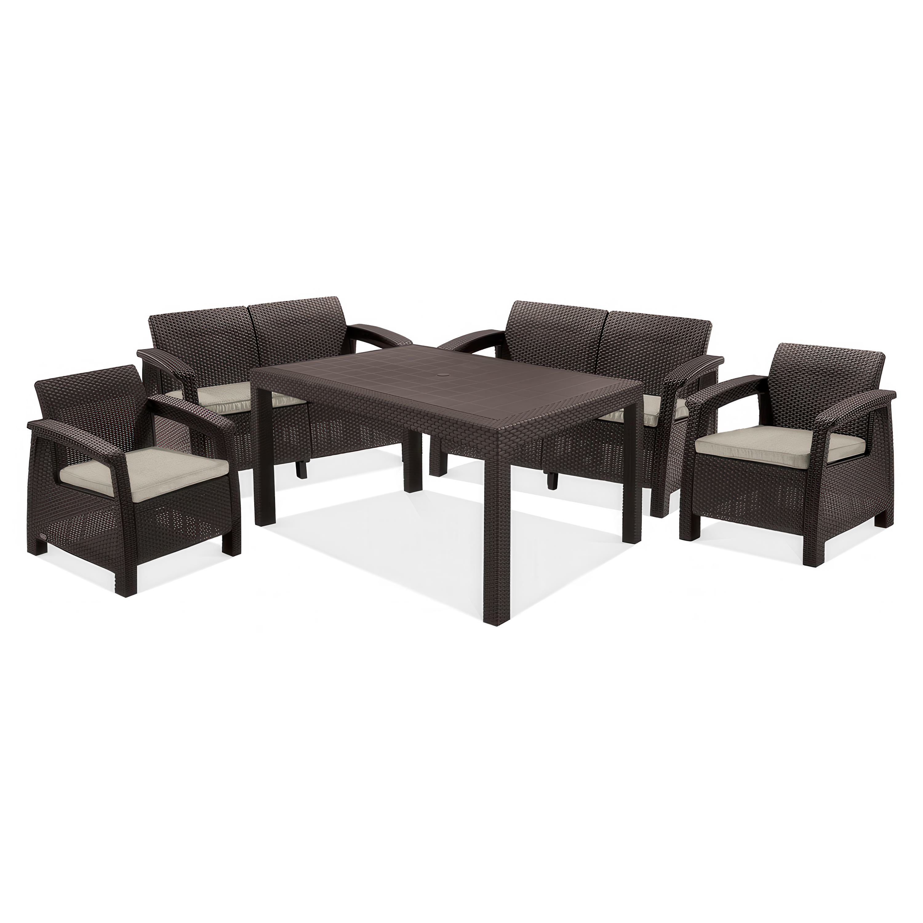 Meble ogrodowe CORFU FIESTA II Brown