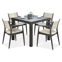 Restauracyjny zestaw Novussi REGNUM 4+1 Brown/Cappuccino