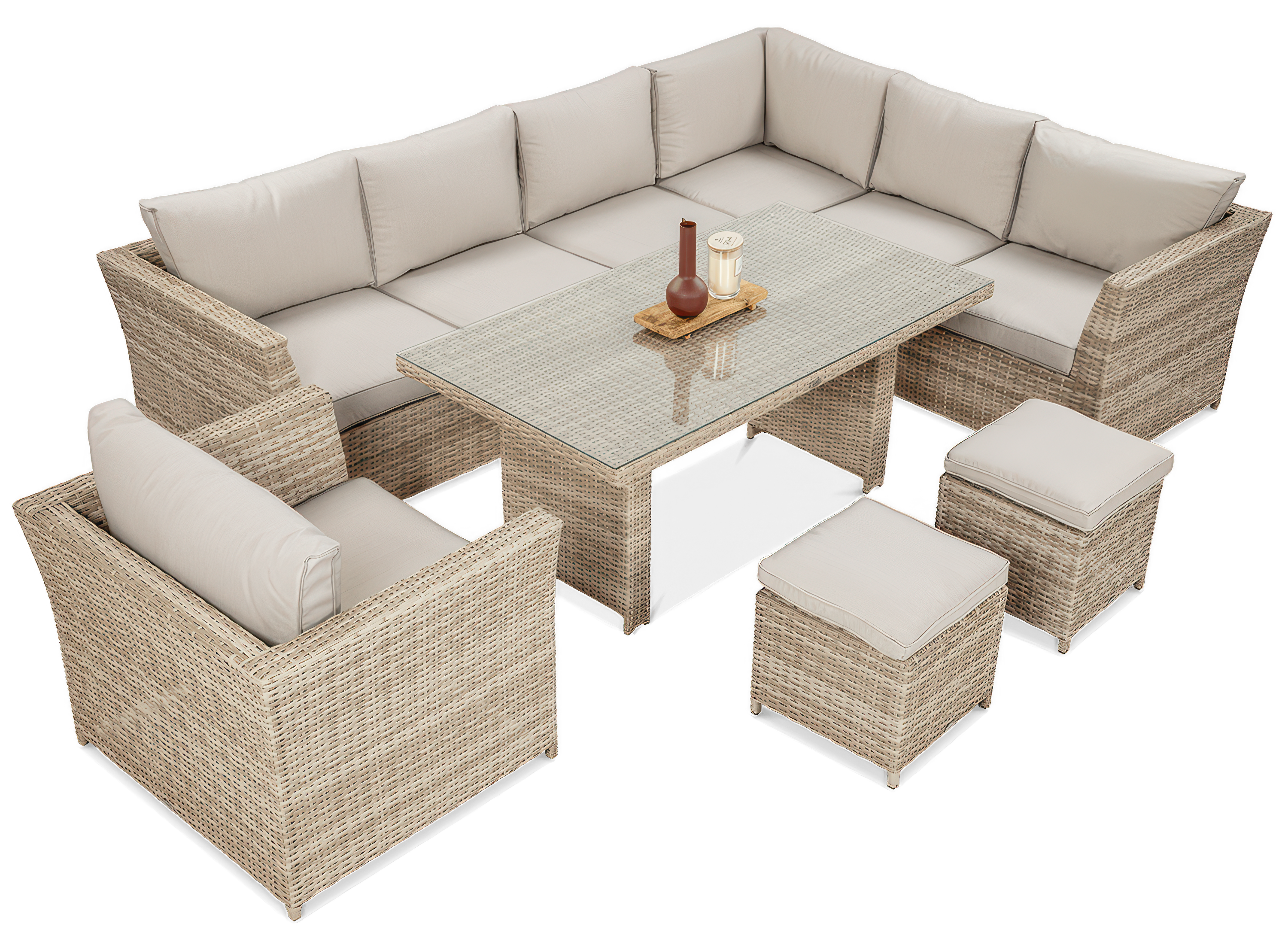 Zestaw ogrodowy MONIZ DINING PLUS Beige