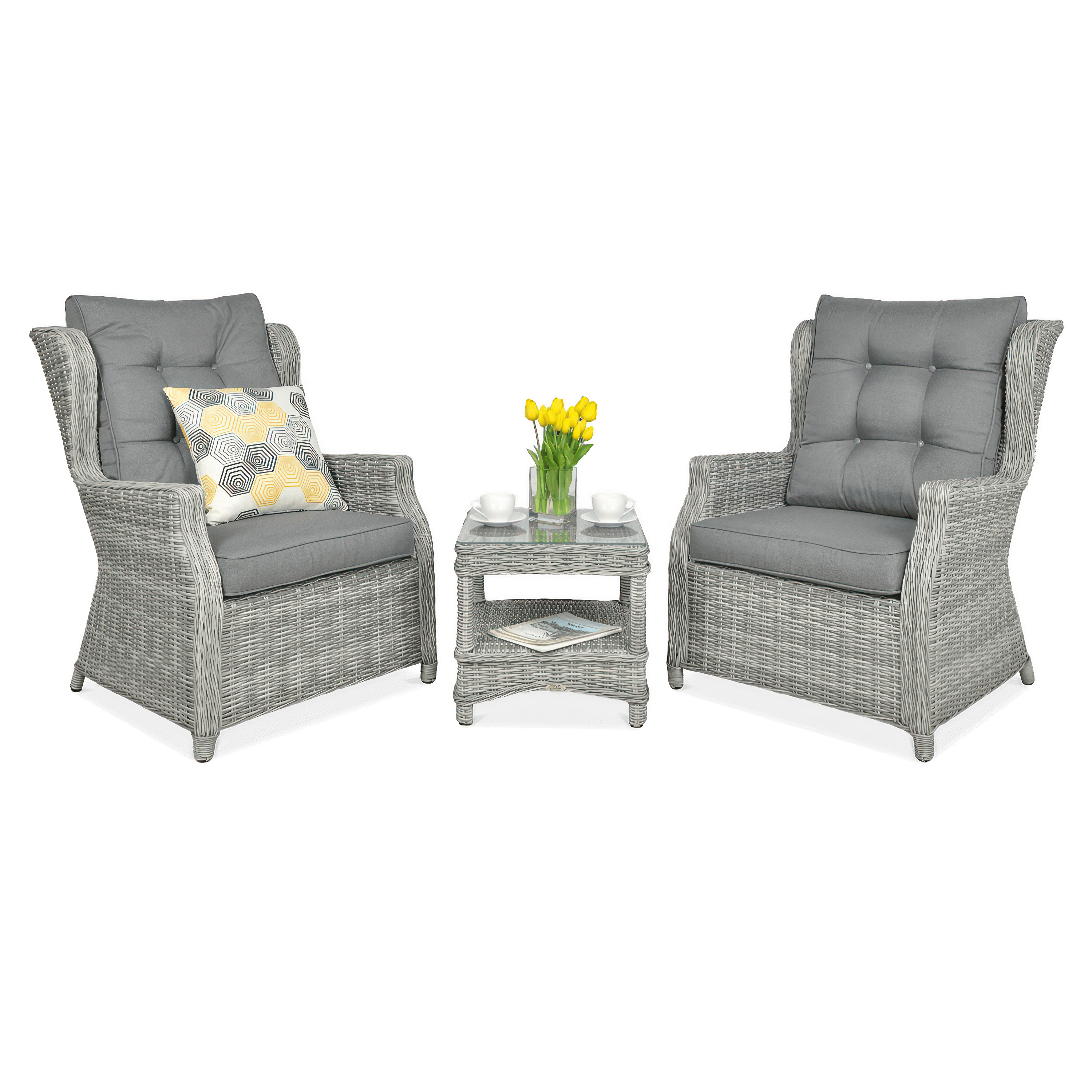 Zestaw wypoczynkowy TRIVENTO DUO Stone Grey