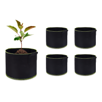 Komplet doniczek z materiału 5 szt. Black 13L - CULTIVO