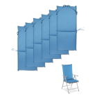 Komplet sześciu poduszek w kolorze niebieskim od MOODME