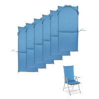 Komplet poduszek ogrodowych Wing Blue 6szt 116x51cm - MOODME