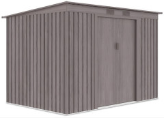 Widok z boku metalowego domku narzędziowego OREGON o wymiarach 261x181cm