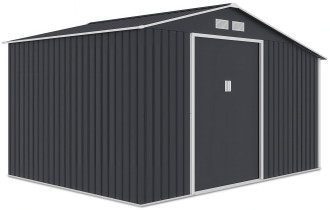 Widok boczny na domek narzędziowy Madison 342x255cm Cold Grey