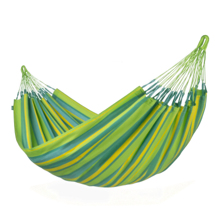 jednoosobowy hamak w kolorze zielonym limonkowym