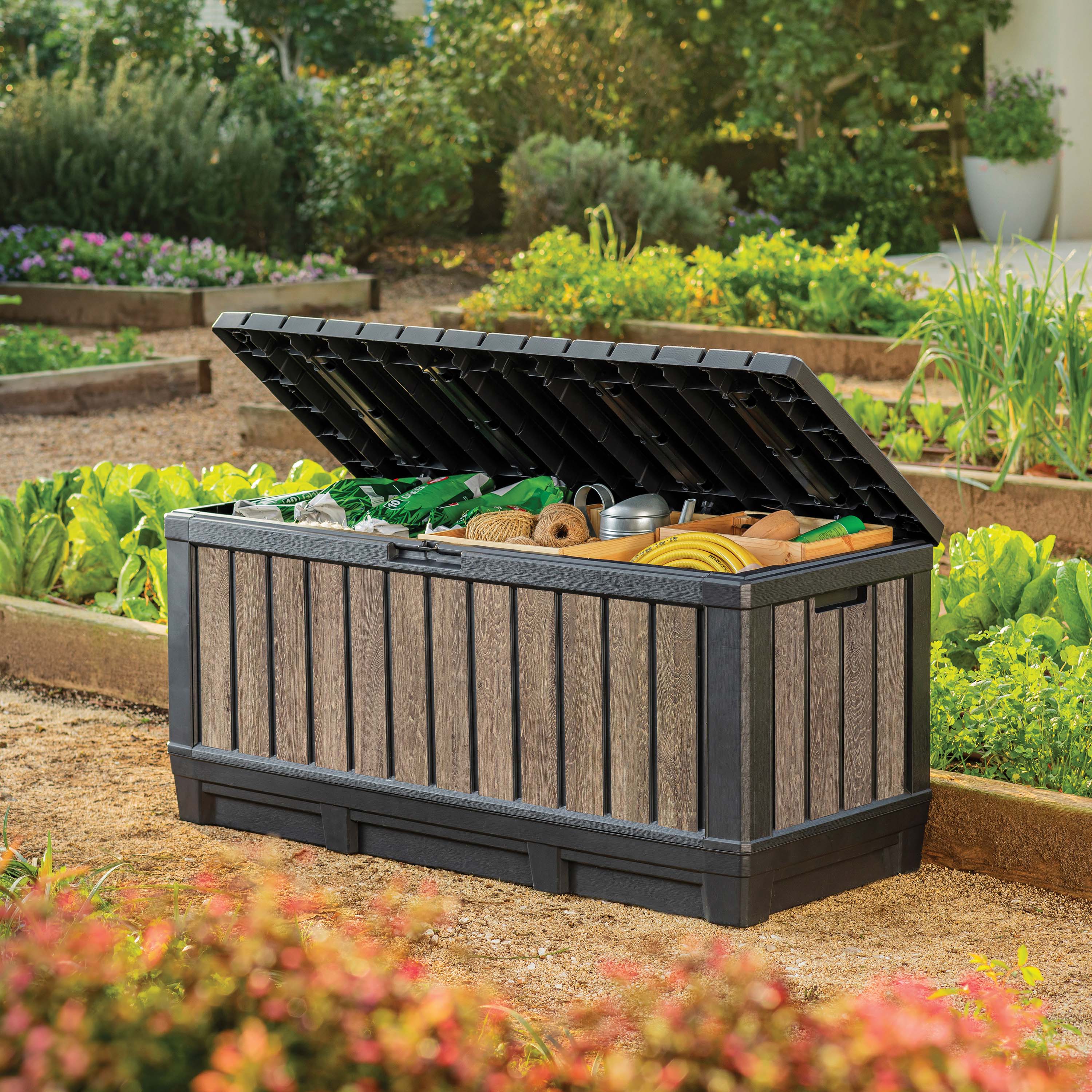 Skrzynia ogrodowa DECO KENTWOOD 350L Ashwood - Keter