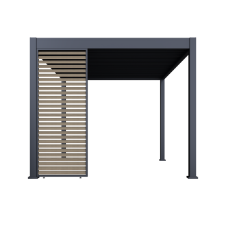 Pojedynczy panel żaluzjowy poziomy do pergoli ELEGANCE/DELUXE/FUSION 1m Woodgrain - Gutroof