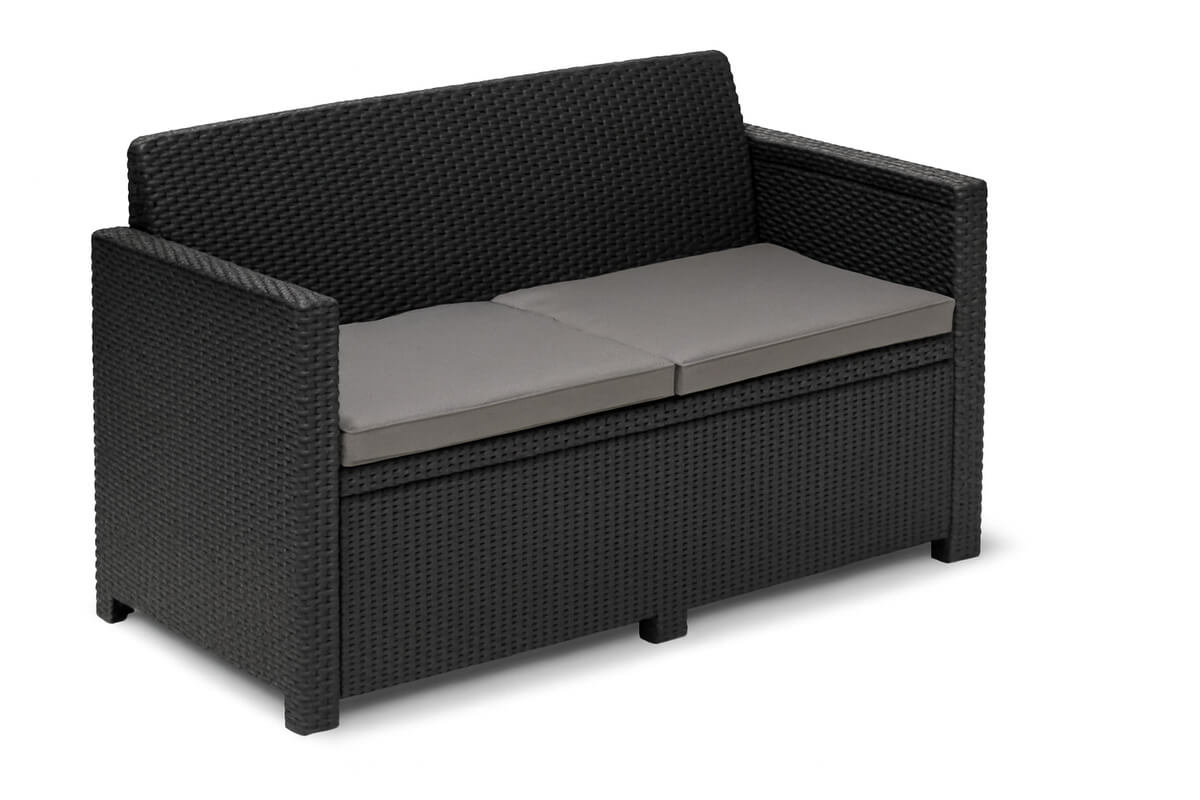 Dwuosobowa sofa ogrodowa ALABAMA Graphite – KETER