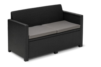 Dwuosobowa sofa ogrodowa ALABAMA Graphite – KETER