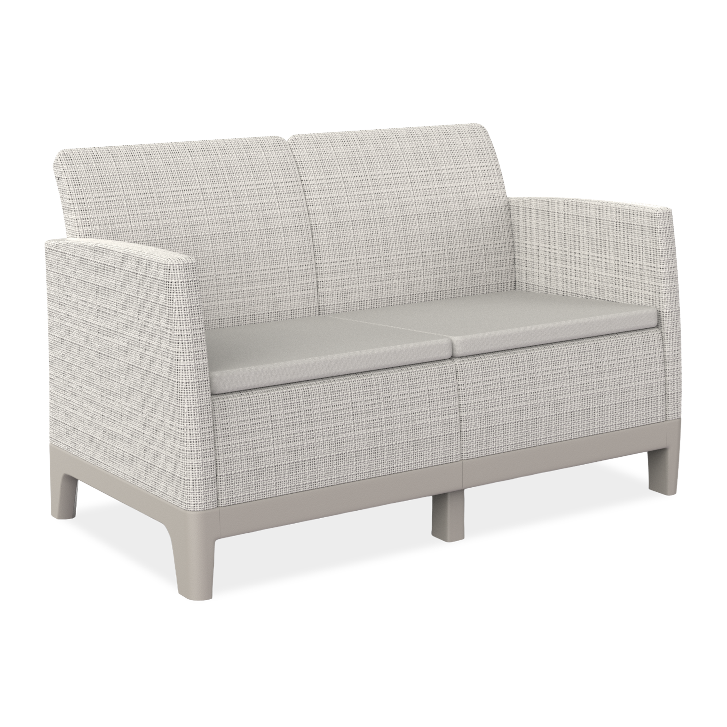 Sofa Scandi Forma 2 Pebble Grey-Soft Beige / Oat - Keter  