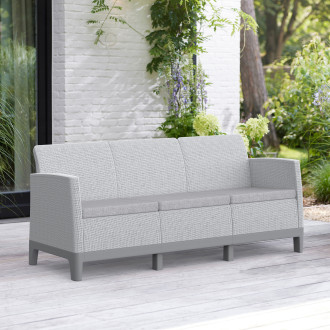 Sofa Scandi Forma 3 Ash Grey-Storm Grey / Light Grey - Keter