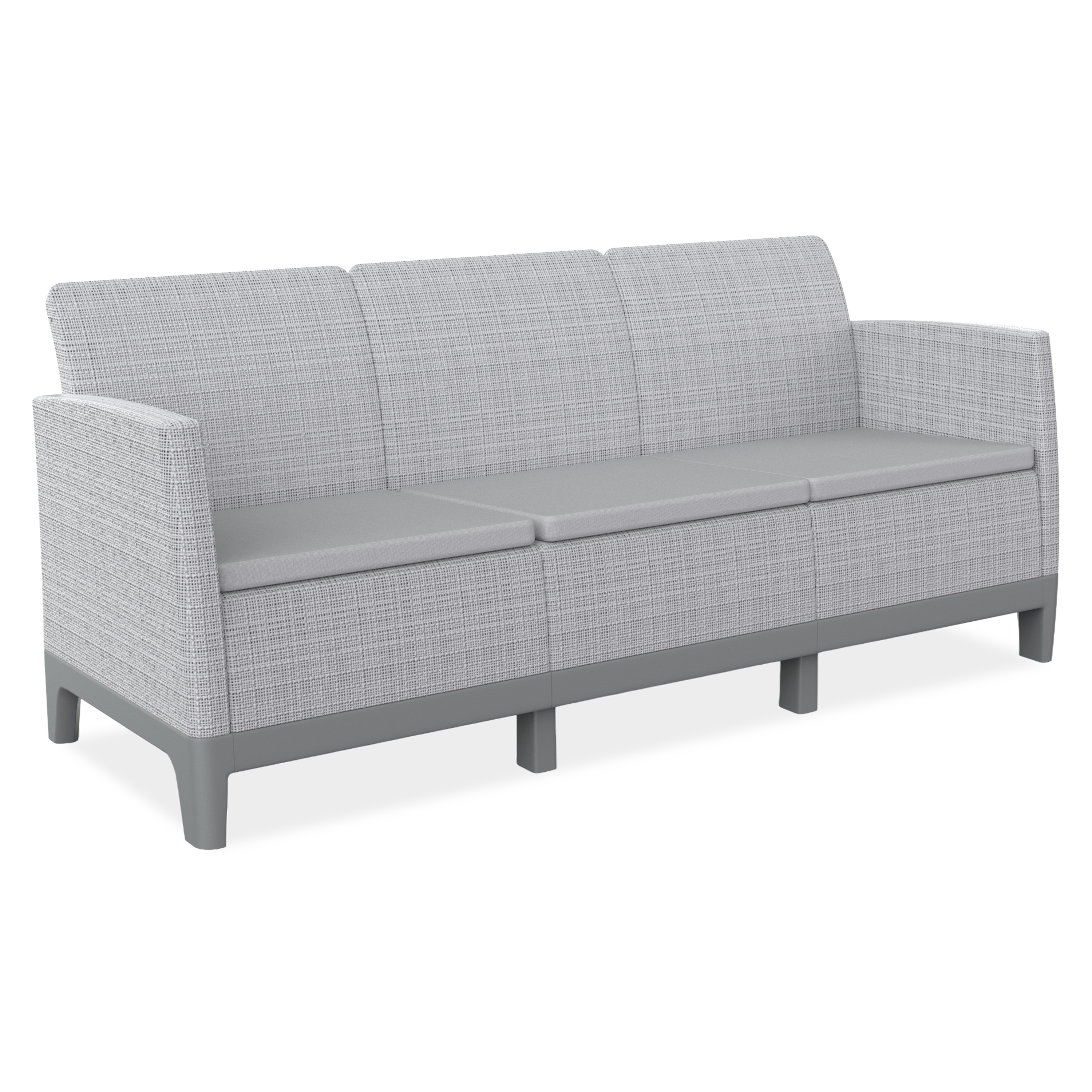 Sofa Scandi Forma 3 Ash Grey-Storm Grey / Light Grey - Keter