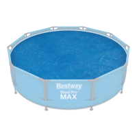 okrągła osłona solarna do basenu ogrodowego