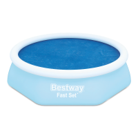 okrągła osłona solarna na basen