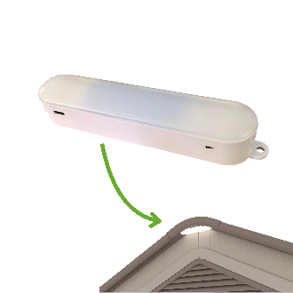 Sposób montażu lampy LED w domku ogrodowym Everest