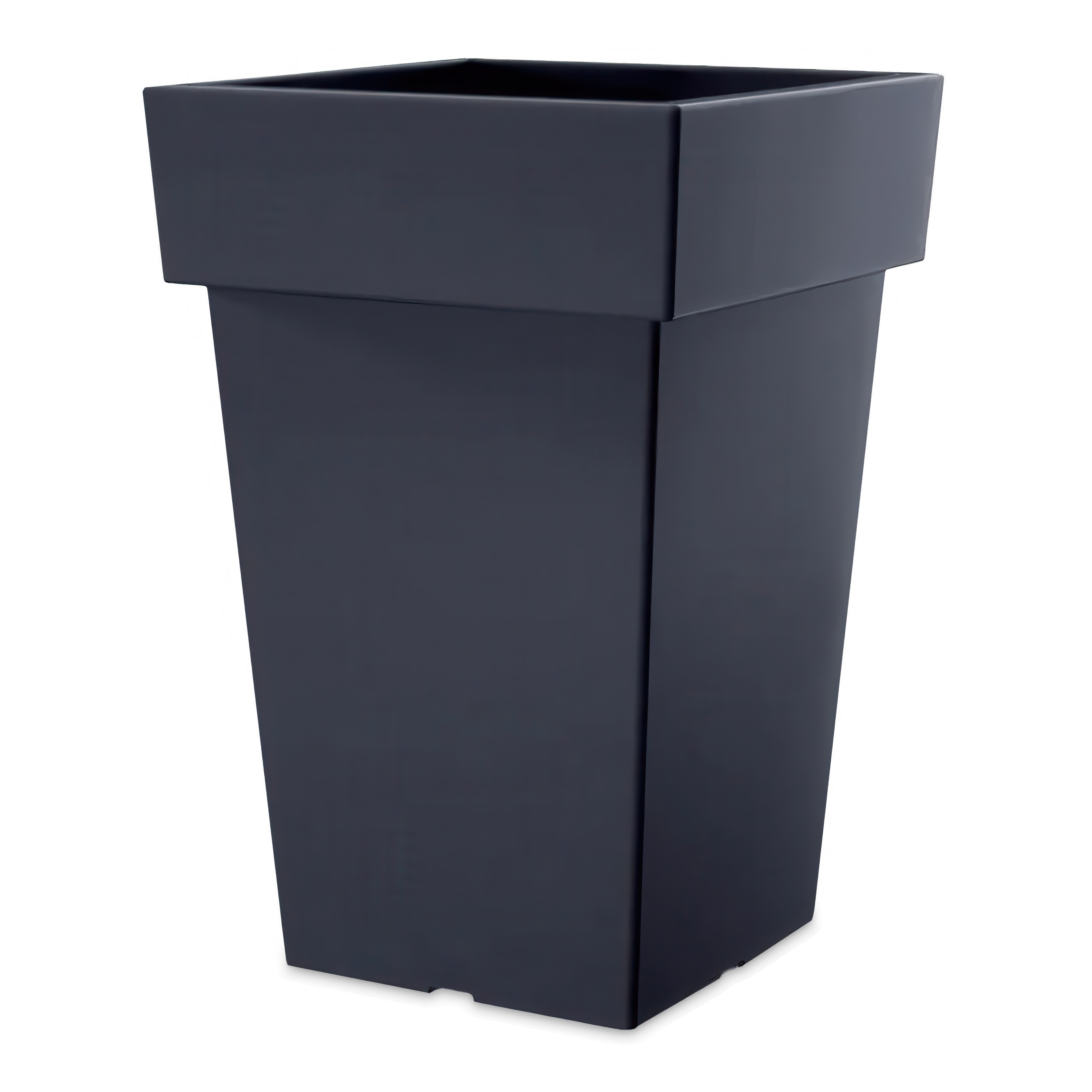 wysoka doniczka w kolorze antracytowym 