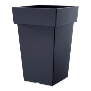 wysoka doniczka w kolorze antracytowym