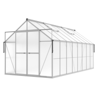Szklarnia ogrodowa Slide-In NEW 244x490cm Silver - Cultivo