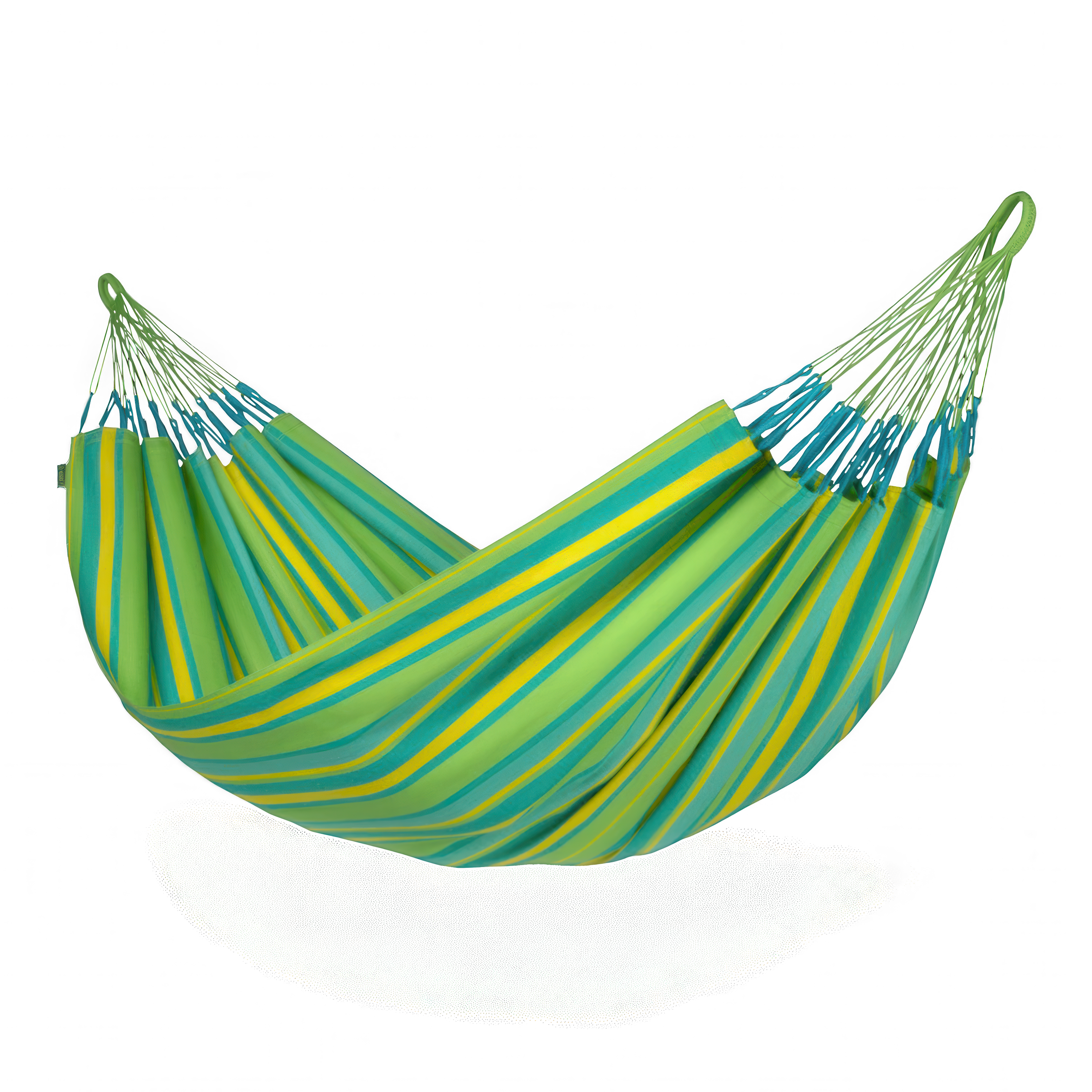 klasyczny hamak dwuosobowy w kolorze zielonym