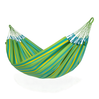 klasyczny hamak dwuosobowy w kolorze zielonym