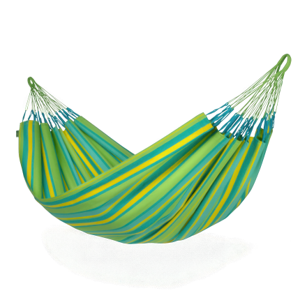 klasyczny hamak dwuosobowy w kolorze zielonym