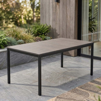 Stół do ogrodu DECO PORTO NOVA 160 Black + Walnut - Keter