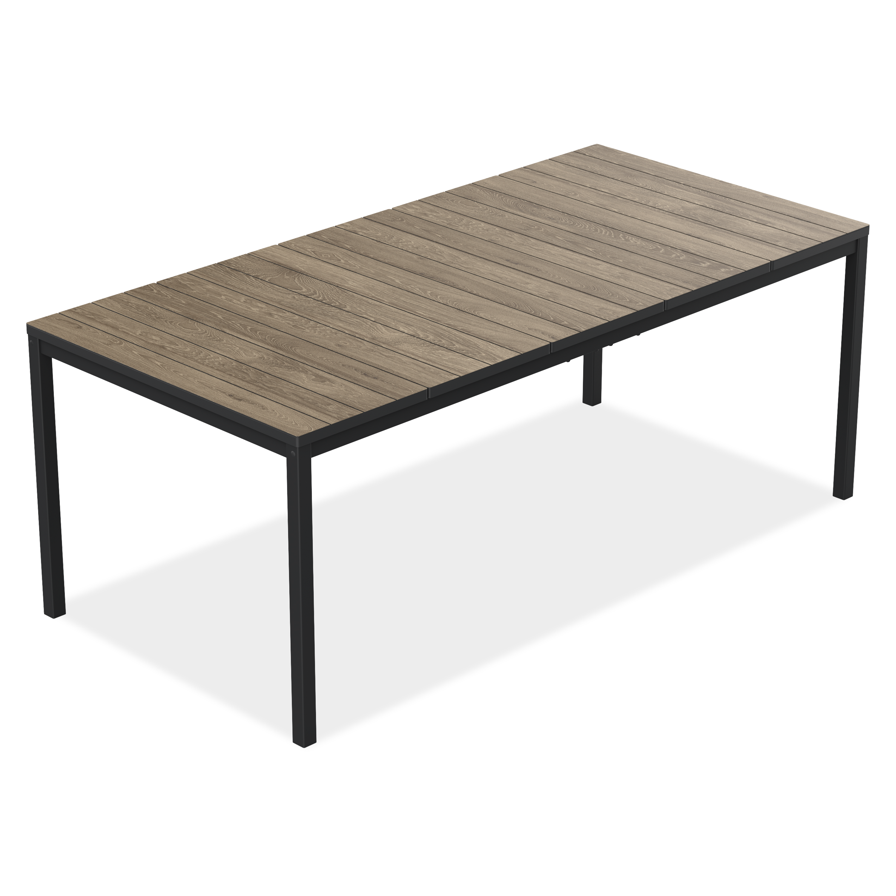 Stół jadalniany DECO PORTO NOVA 200 Black + Walnut - Keter