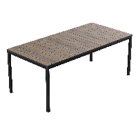 Stół jadalniany DECO PORTO NOVA 200 Black + Walnut - Keter