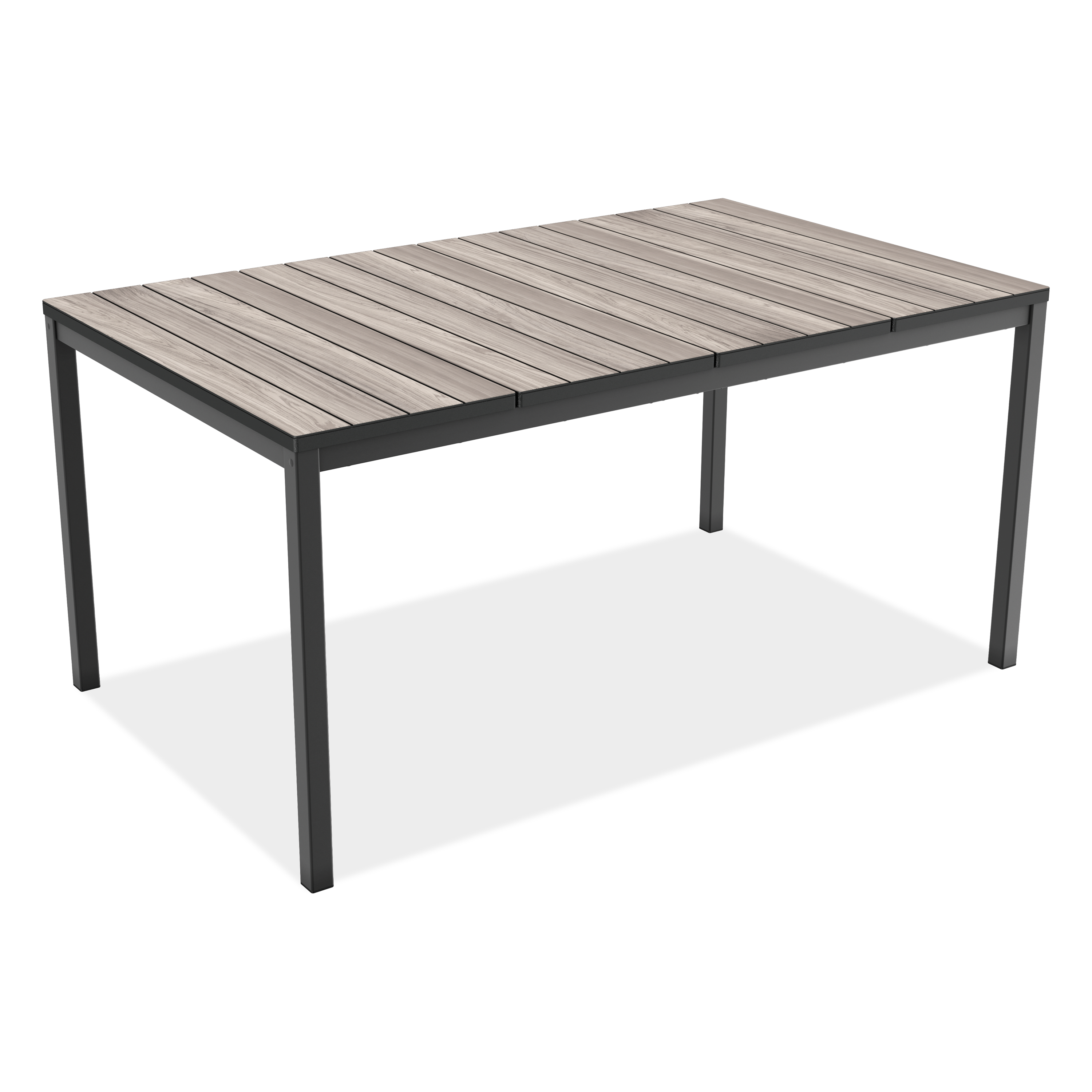Stół jadalniany na taras DECO PORTO NOVA 160 Black + Storm - Keter