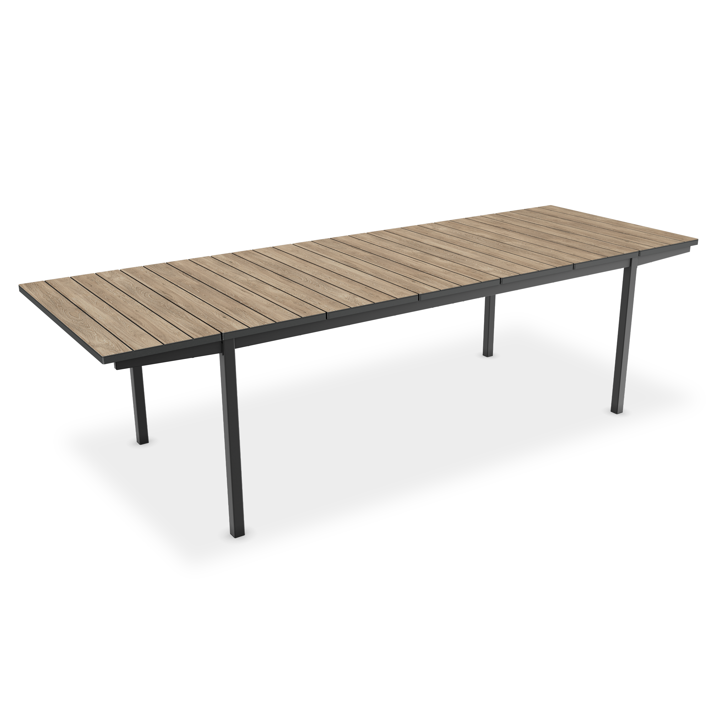 Stół rozkładany jadalniany DECO PORTO NOVA 200-280 Black/Ashwood - Keter