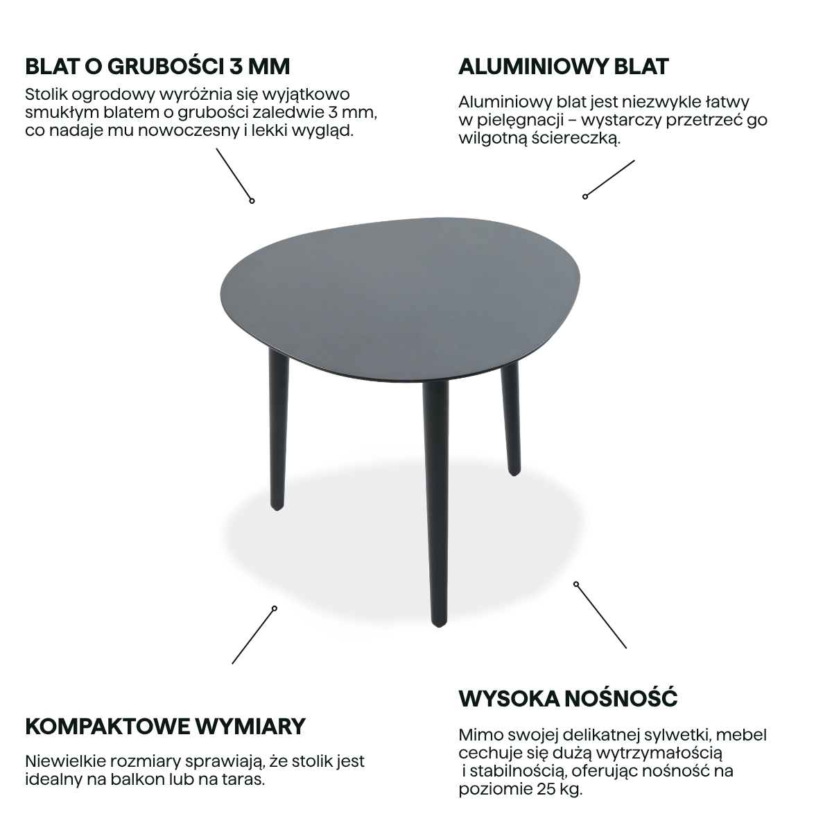 Характеристики столика AQUALIS