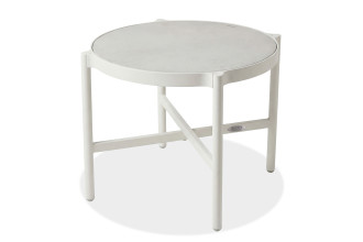 stolik ogrodowy galla light beige bj&oslash;rkka blat ceramiczny aluminiowy stelaż