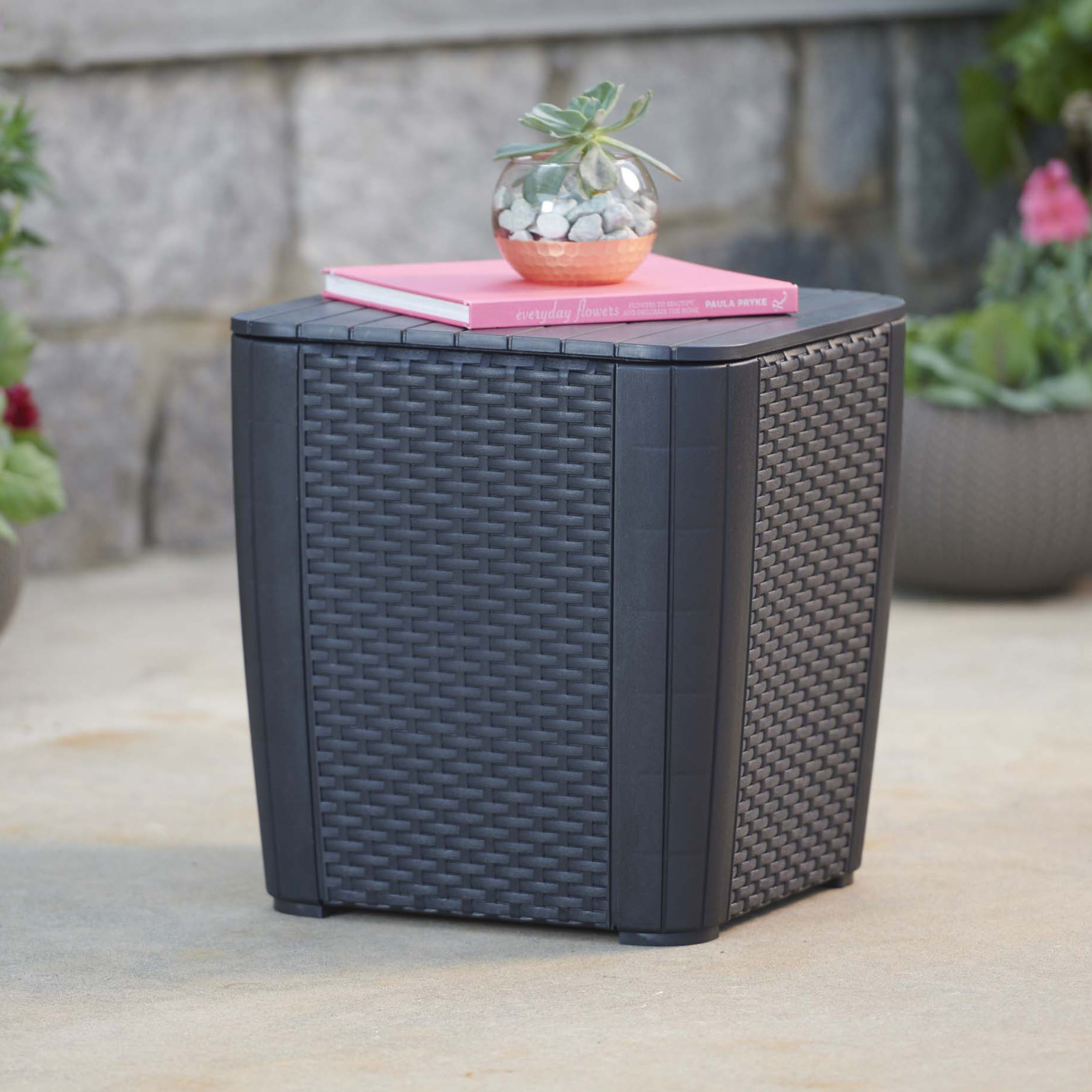 Stolik z wbudowanym schowkiem LUZON Graphite - Keter