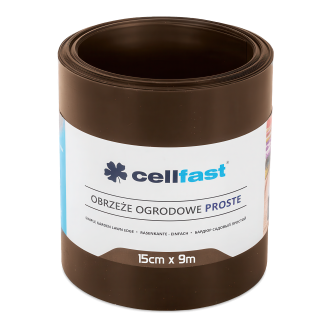 Obrzeże ogrodowe w kolorze brązowym