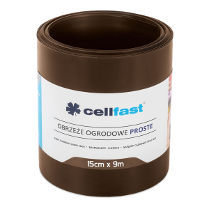 Obrzeże ogrodowe w kolorze brązowym