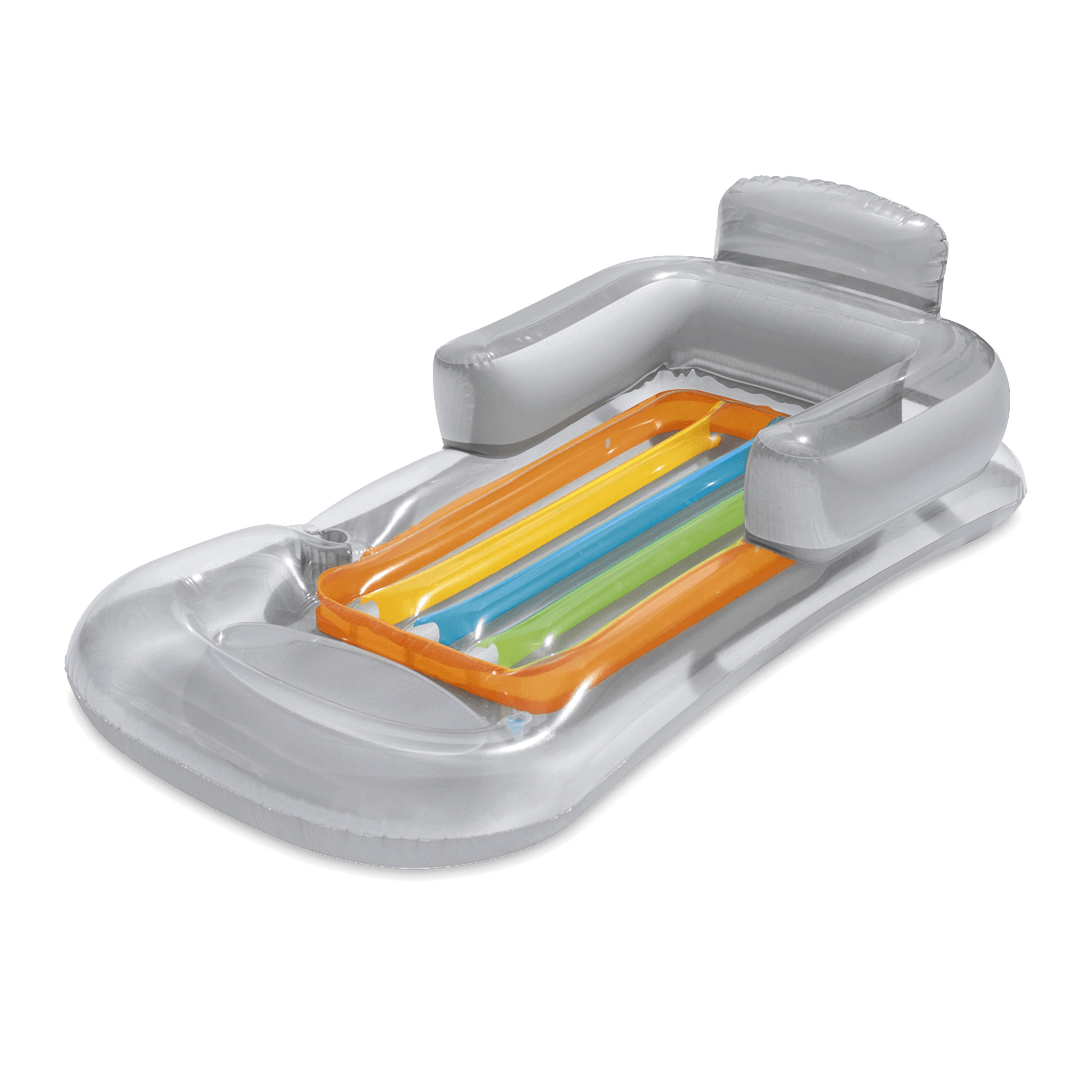 Materac do pływania SUMMER COLORS GREY 1,6x0,8m - Bestway 43028