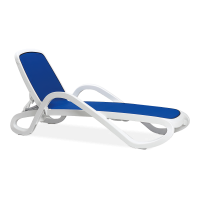 Leżak Nardi ALFA Bianco Blu